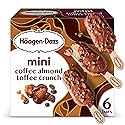 Haagen-Dazs Coffee Almond Crunch Snack Size Ice Cream Bars, 6Count (Frozen)