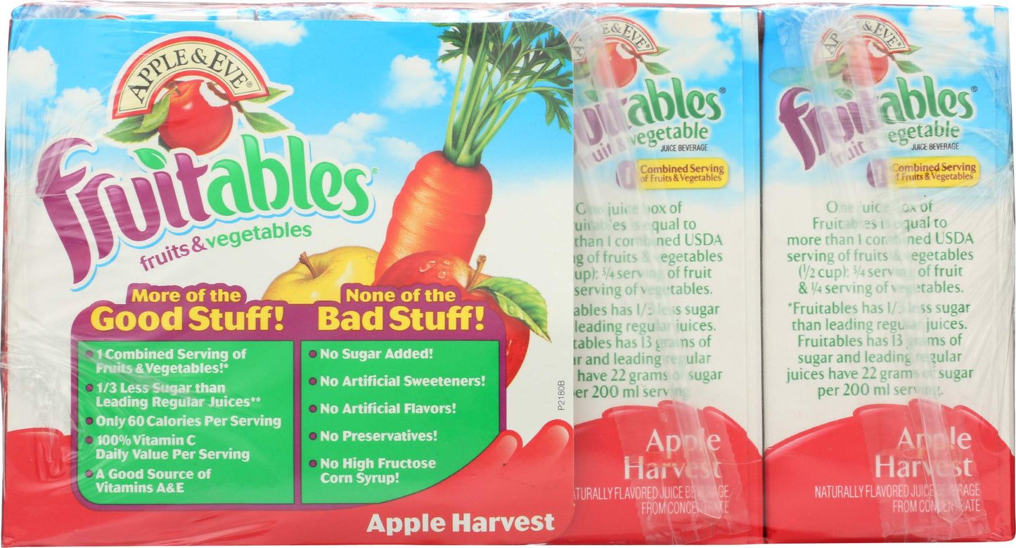 Apple & Eve Fruitables, Apple Harvest Juice, 8 Count, Pack of 1