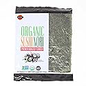 J-BASKET Organic Sushi Nori Premium Roasted Seaweed, 10 Sheets