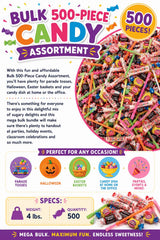 Fun Express Bulk Candy Variety Packs, 4 LB, 500 Pcs