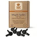SAP HAPPY Maple Sap Spiles (10 Count) - 5/16” Tree Saver Taps for Maple Trees, Food-Grade Polymer with Friction-Fit Seal | Reusable Ecolo Tapping