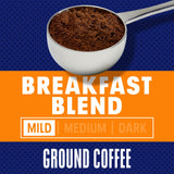 Maxwell House Breakfast Blend Ground Coffee, Light Roast, 11 Ounce Canister