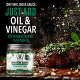 Chimi Boss Blends Chimichurri Original Dry Seasoning, 4 oz - Argentinian Herb & Garlic Rub with Parsley & Chili Flakes - All Natural Seasoning or DIY
