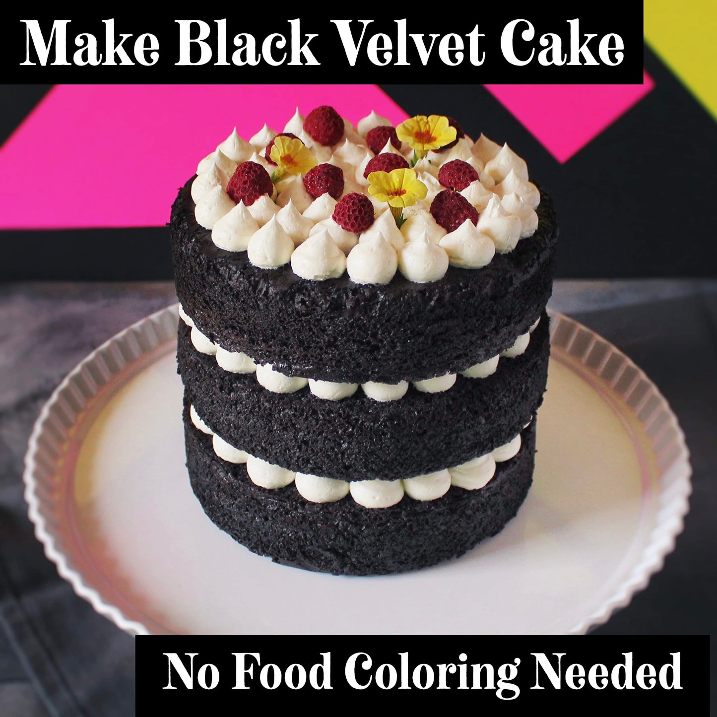 Weirdo Good Black Velvet Cacao - Organic, Allergen-Free, Premium Black Cocoa Powder, Ultra-Dutched for Extra-Dark Baking, 7 oz