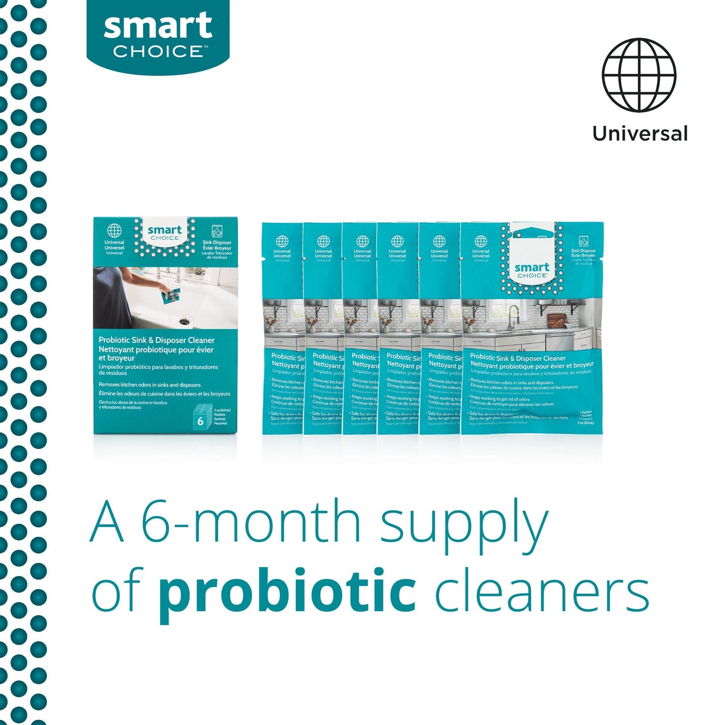 Smart Choice 10SCPROS02 Sink and Disposer Cleaner, 6 Treatments