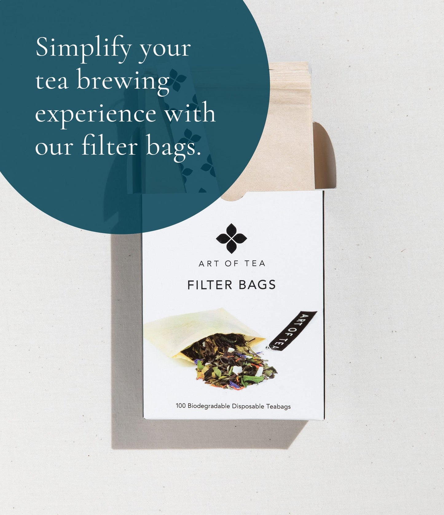 Art of Tea | Pacific Coast Mint (Naturally Caffeine Free) | 12 Pyramid Peppermint Tea Bags Sachet