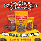 OZARK NUT ROASTERS, Double Dipped Chocolate Peanuts, Flavored Snack Nuts, World-Class Gourmet Candied Peanuts, Resealable Pack (16 oz)