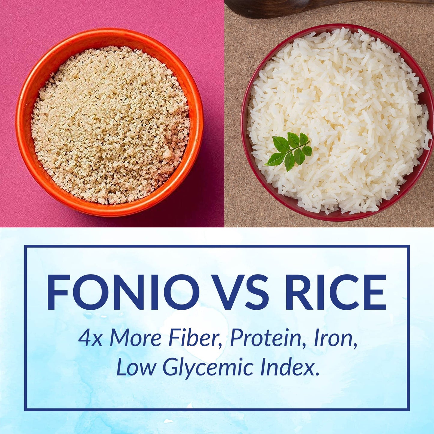 Yolele Fonio African Supergrain Ancient Grains, Precooked Gluten-Free Non GMO Organic Vegan Protein High Fiber Keto Paleo-Friendly Rice Alternative 30 oz (10 oz, 3 Pack)