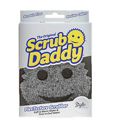 Scrub Daddy Smiling Scrubber, Grey - Scratch-Free Multipurpose Dish Sponge - BPA Free & Made with Polymer Foam - Stain & Odor Resistant Kitchen Sponge