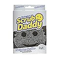 Scrub Daddy Smiling Scrubber, Grey - Scratch-Free Multipurpose Dish Sponge - BPA Free & Made with Polymer Foam - Stain & Odor Resistant Kitchen Sponge