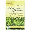 Uncle Lee's Tea Organic Lemon Ginger Green Tea, 100% Natural Premium Green Tea Bags, Fresh Flavor, Enjoy with Honey, Hot Tea or Iced Tea Beverages, 4