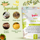 Tropace Senna Leaf Herbal Tea - Caffeine-Free, 20 Tea Bags Infused with Senna, Ginger, Rooibos & Lemon Peel - Rooted in Africa, Packed in USA, 1.8 oz