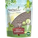Food to Live - Organic Black Chia Seeds, 2 Pounds - Non-GMO, Whole, Sproutable, Vegan, Kosher, Keto, Sirtfood, Bulk
