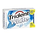 Trident White Peppermint Sugar Free Gum 16 PC (Pack of 36)