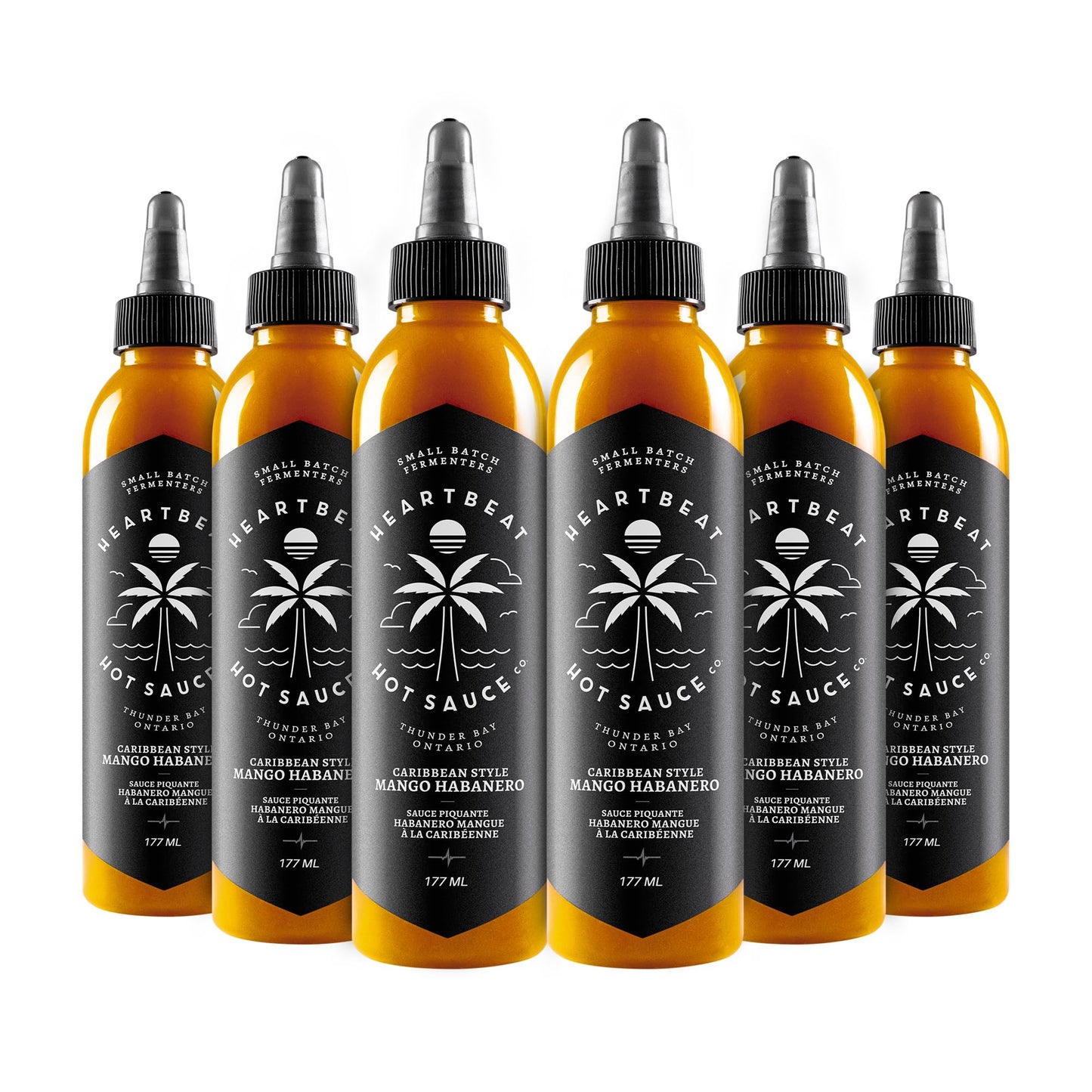 Heartbeat Hot Sauce Co. | Mango Habanero, 6 oz. 6 pack