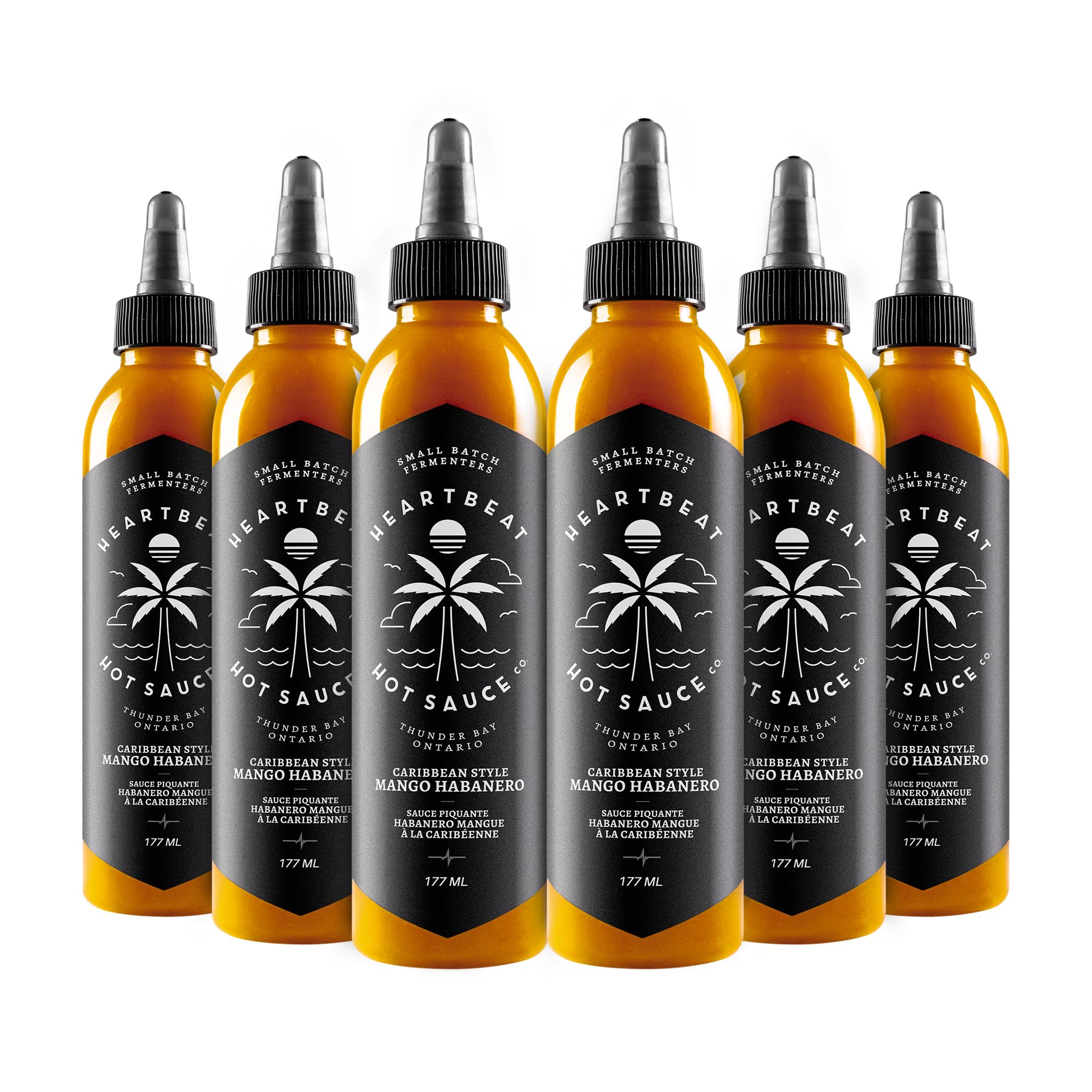 Heartbeat Hot Sauce Co. | Mango Habanero, 6 oz. 6 pack