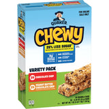 Quaker Chewy Granola Bars, 25% Less Sugar, 2 Flavor Variety, 58-Pack, Vegetarian