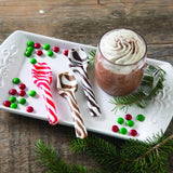 Fun Express Hot Chocolate Spoons Edible Candy Spoons for Hot Cocoa - 12 Pack Christmas Hot Cocoa Bar Supplies | Chocolate Sticks & Stirrers