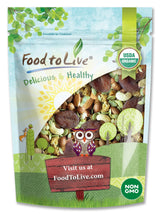 Food to Live Organic 6-Forces Trail Mix, 4 Ounces - Raw, Non-GMO, Mulberries, Cashews, Pumpkin Seeds, Apricots, Hazelnuts, Almonds. Vegan Superfood