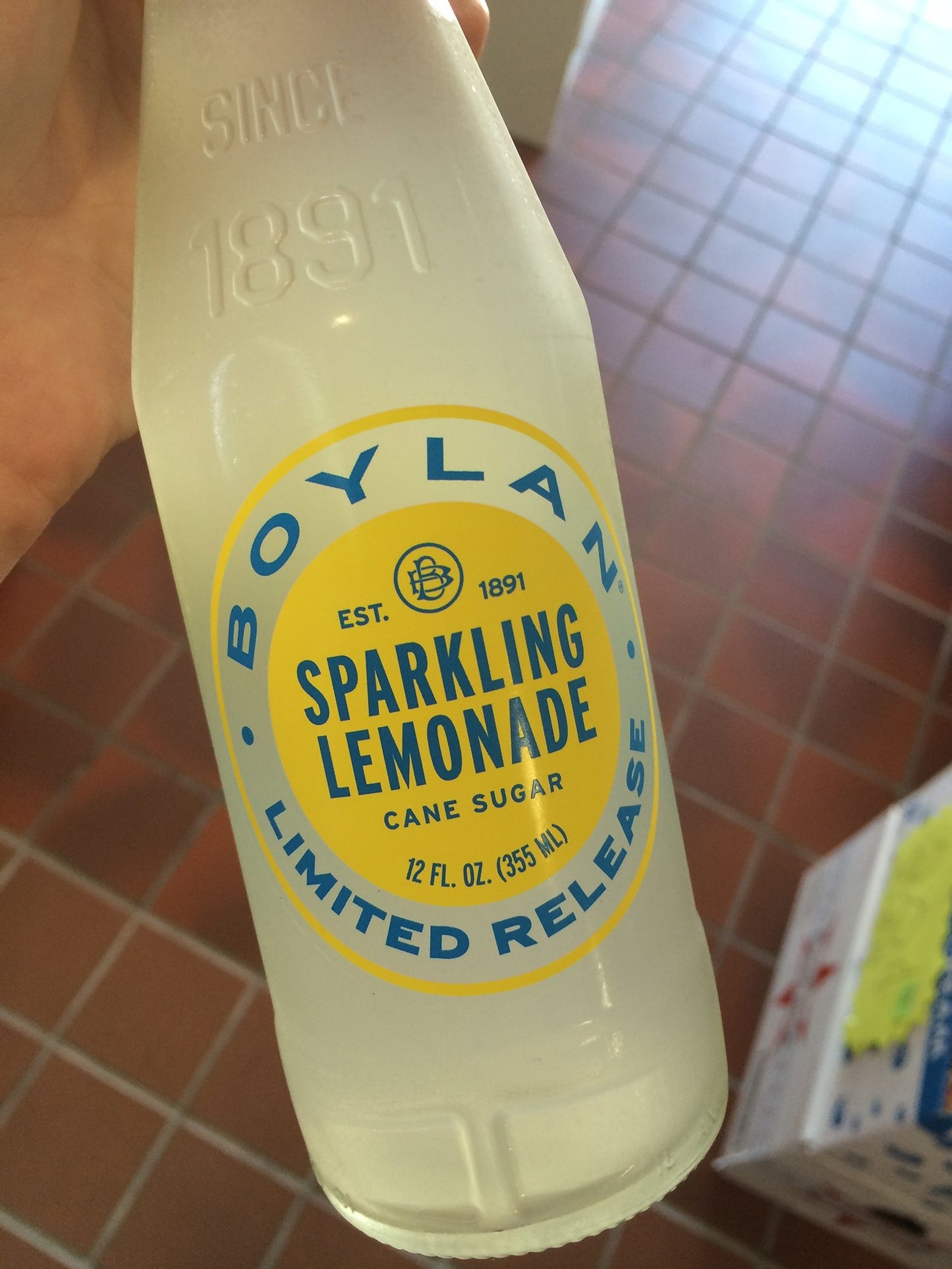 Boylan Sparkling Lemonade Cane Sugar Sodas, 12 fl oz (24 Glass Bottles)