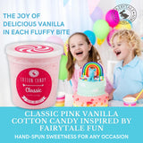 CHOCOLATE STORYBOOK Cotton Candy Party Pack - Unique Idea for Holidays, Birthdays, Gag Gifts, Favors (Classic Pink Vanilla, 1 oz each, 4-Pack)