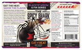 The Blacktip Widow part of the 6 fin series by The Spicy Shark - Made with Birds Eye, Ghost and the Carolina Reaper Pepper. Only for extreme heat