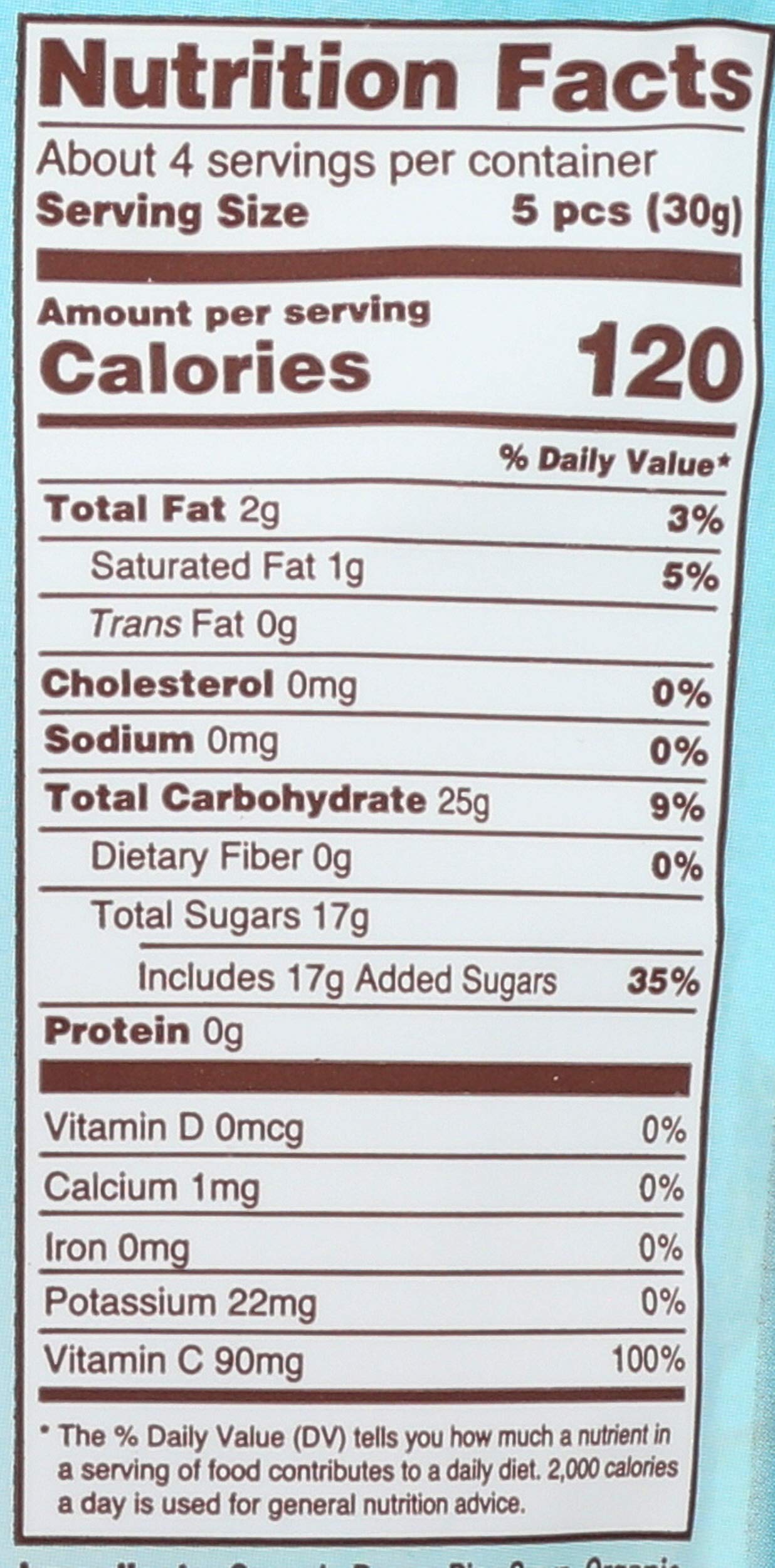 Torie & Howard Chewie Fruities Organic Candy Pomegranate & Nectarine, 4 Ounce Bag