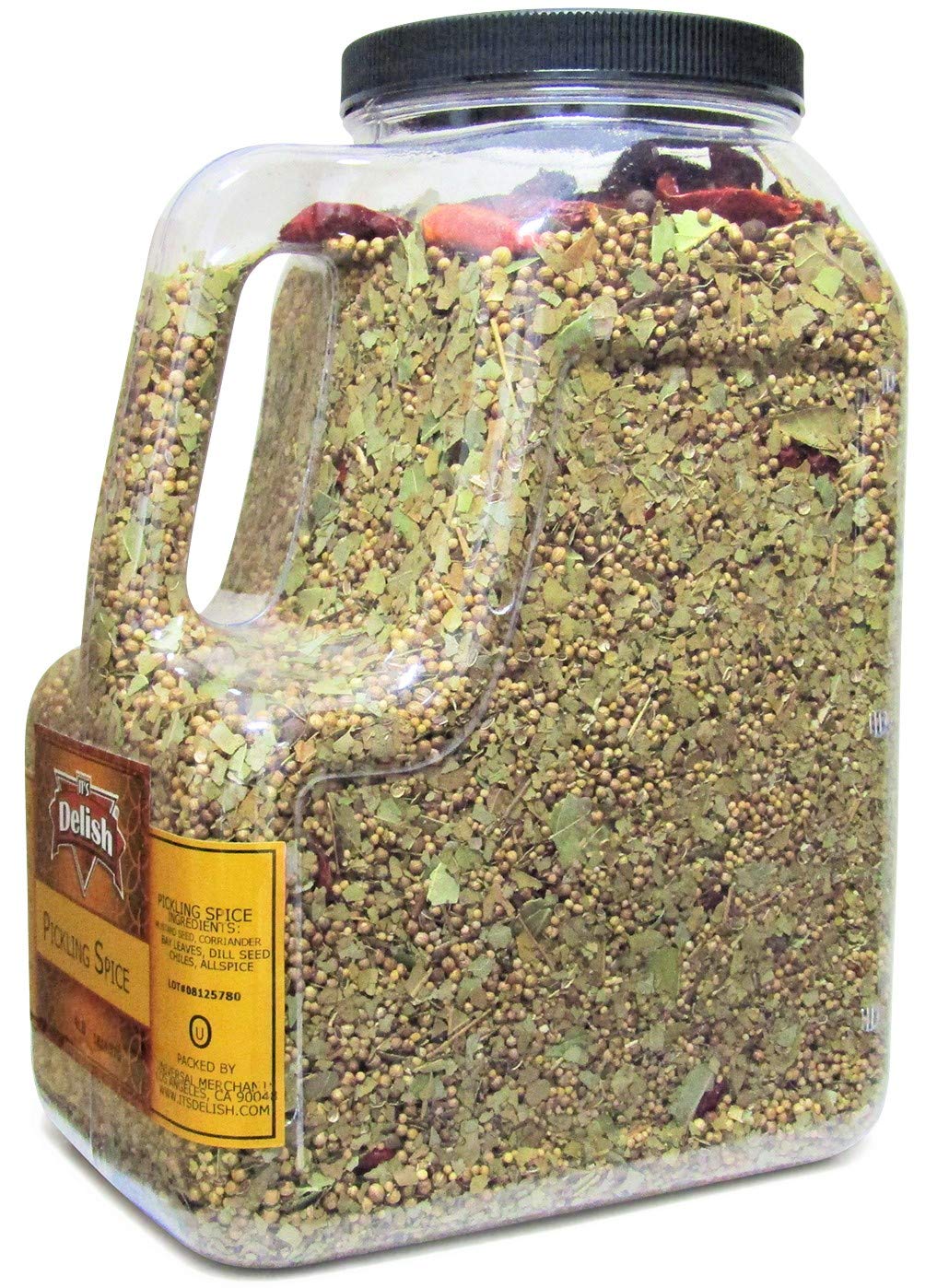 Gourmet Pickling Spice by It's Delish, 4 LB (64 Oz) Restaurant Gallon Size Jug With handle | Gourmet All Natural Blend of Pickling Spices and Herbs