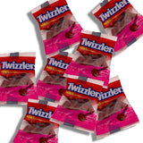 CandyKrave Twizlers Nibs Cherry Flavored Candy - (1lb 22+ Pieces) Bulk Individually Wrapped Twizzleres Candy - Chewy & Delicious Cherry Flavor Candy