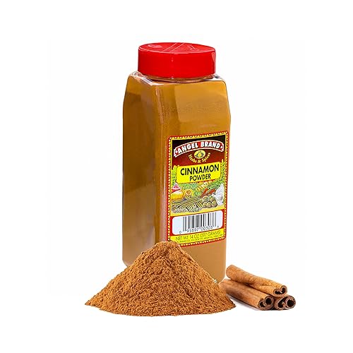 Angel Brand Cassia Cinnamon Powder - Premium Ground Cinnamon for Baking, Coffee, Smoothies, and More - Sweet and Aromatic Spice in a 14oz Bottle