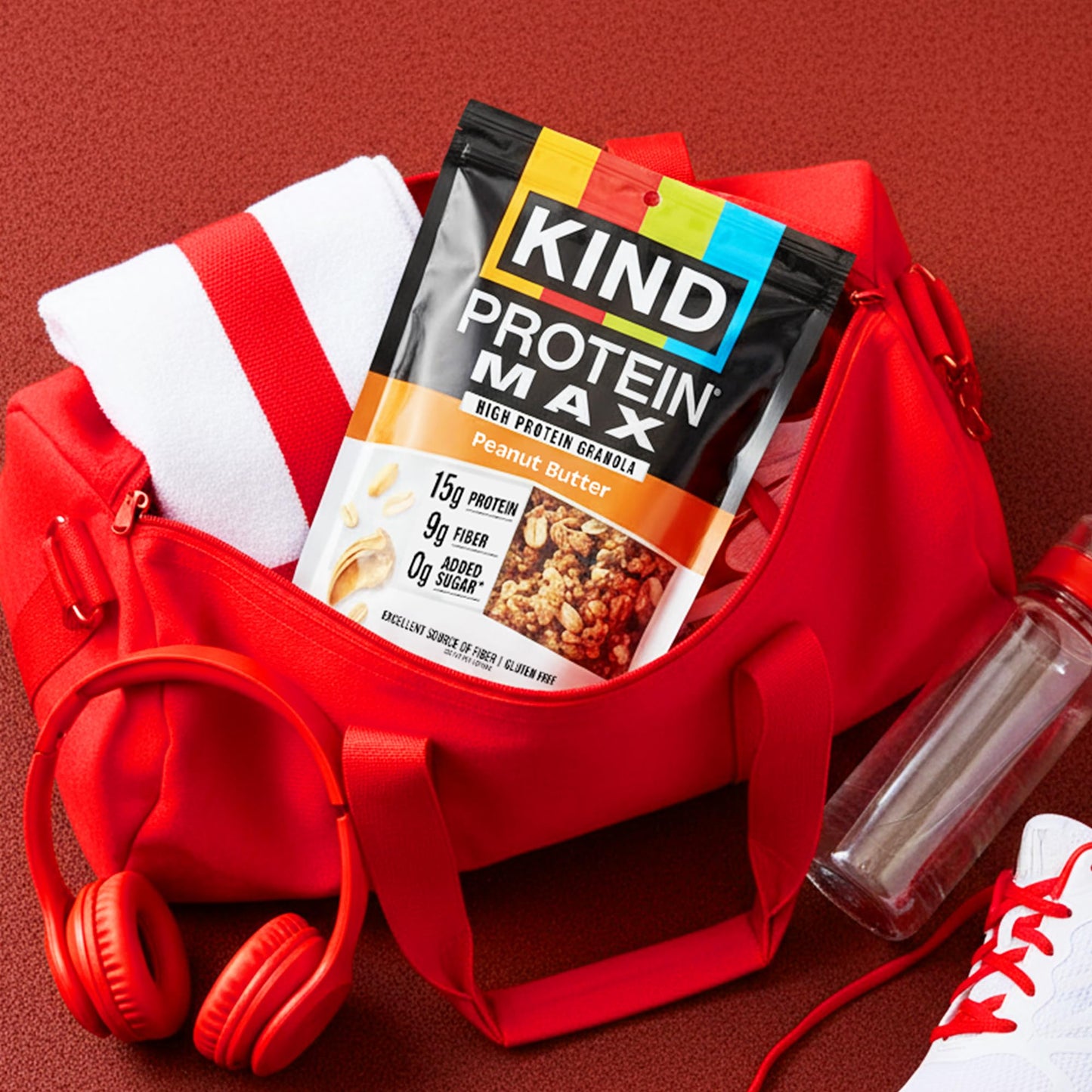 KIND Protein MAX Granola, Peanut Butter, Gluten Free, High Protein, Keto Snacks, 15g Protein, 9oz, 1 Count