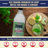 Goodman's Pure Peppermint Extract - Gluten-Free, Non-GMO, Kosher, Low Carb & Low Calorie - Ideal for Hot Chocolate, Coffee, Icing, Candy, and More