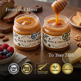 Bees & Trees New Zealand Manuka Honey - 550+ & 350+ MGO - Pure, Unpasteurized Monofloral Premium Superfood Raw Honey, Daily Wellness & Vitality
