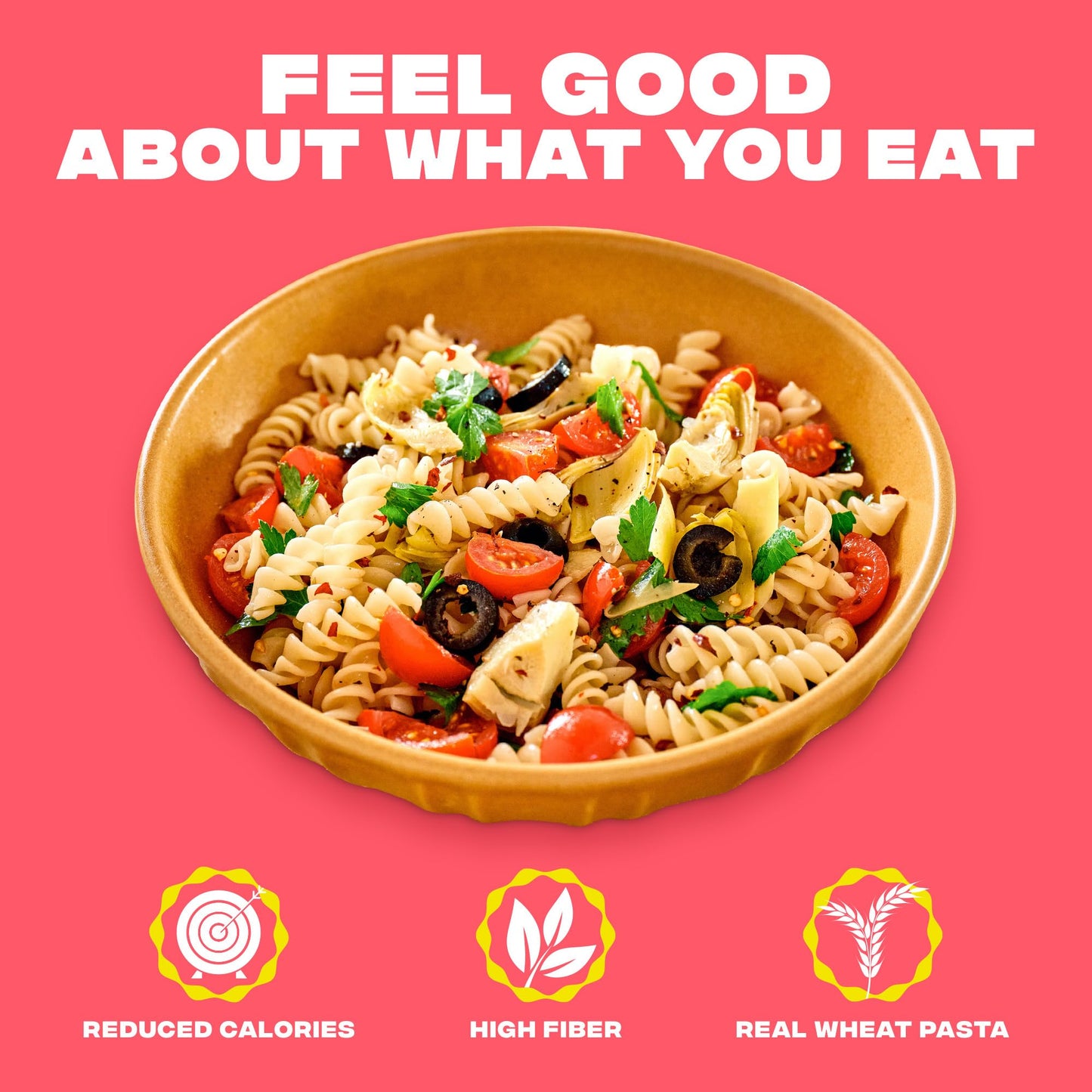 Carbe Diem!, Rotini, Lower Net Carb Pasta with Traditional Flavor & Texture, 8 grams of Protein, 55% Fewer Net Carbs & Only 110 Calories Per Serving