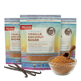 Big Tree Farms Organic Vanilla Coconut Sugar - Coconut Palm Sugar, Unrefined, Fine Crystals, Cane Sugar Replacement, Coconut Blossom Nectar, Vegan