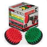 Cleaning Supplies - Medium/Stiff Power Scrubbers - Kitchen Accessories - Drill Brush - Stove - Sink - Griddle - Cooktop - Tile - Cast Iron Skillet