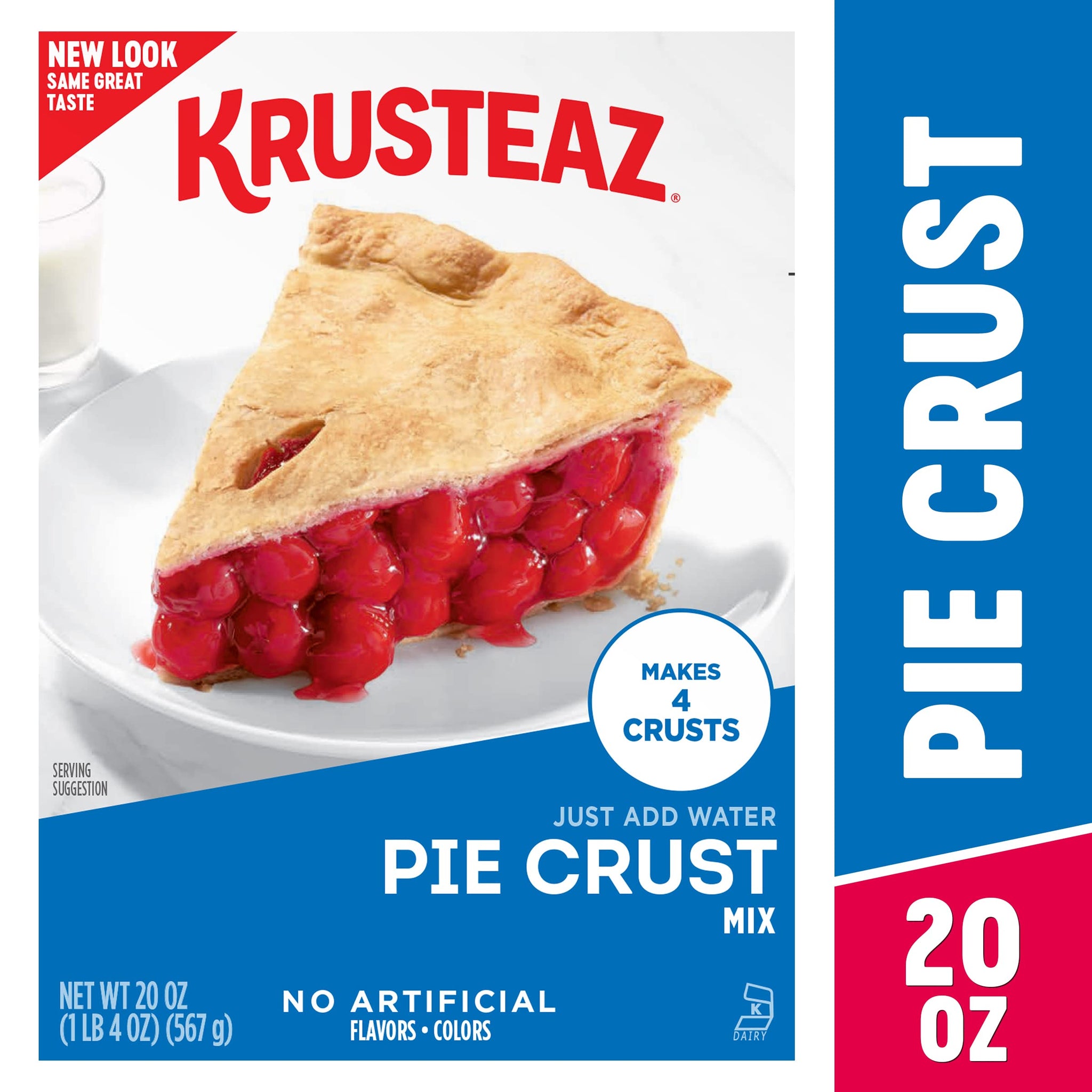 Krusteaz Traditional Light & Flaky Pie Crust Mix, 20 OZ (Pack of 3)