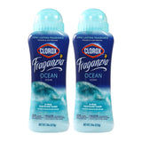 Clorox Fraganzia In-Wash Laundry Scent Booster Crystals, Ocean Scent Fragrance Beads for Clothes and Linens, Safe for All Fabrics and Colors, HE