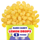 Lemon Drops Hard Candy - 1 Pound Pack - Sanded Lemon Candy with Sweet and Tart Citrus Flavor - Old Fashioned Yellow Candy for Party Favors, Gifting