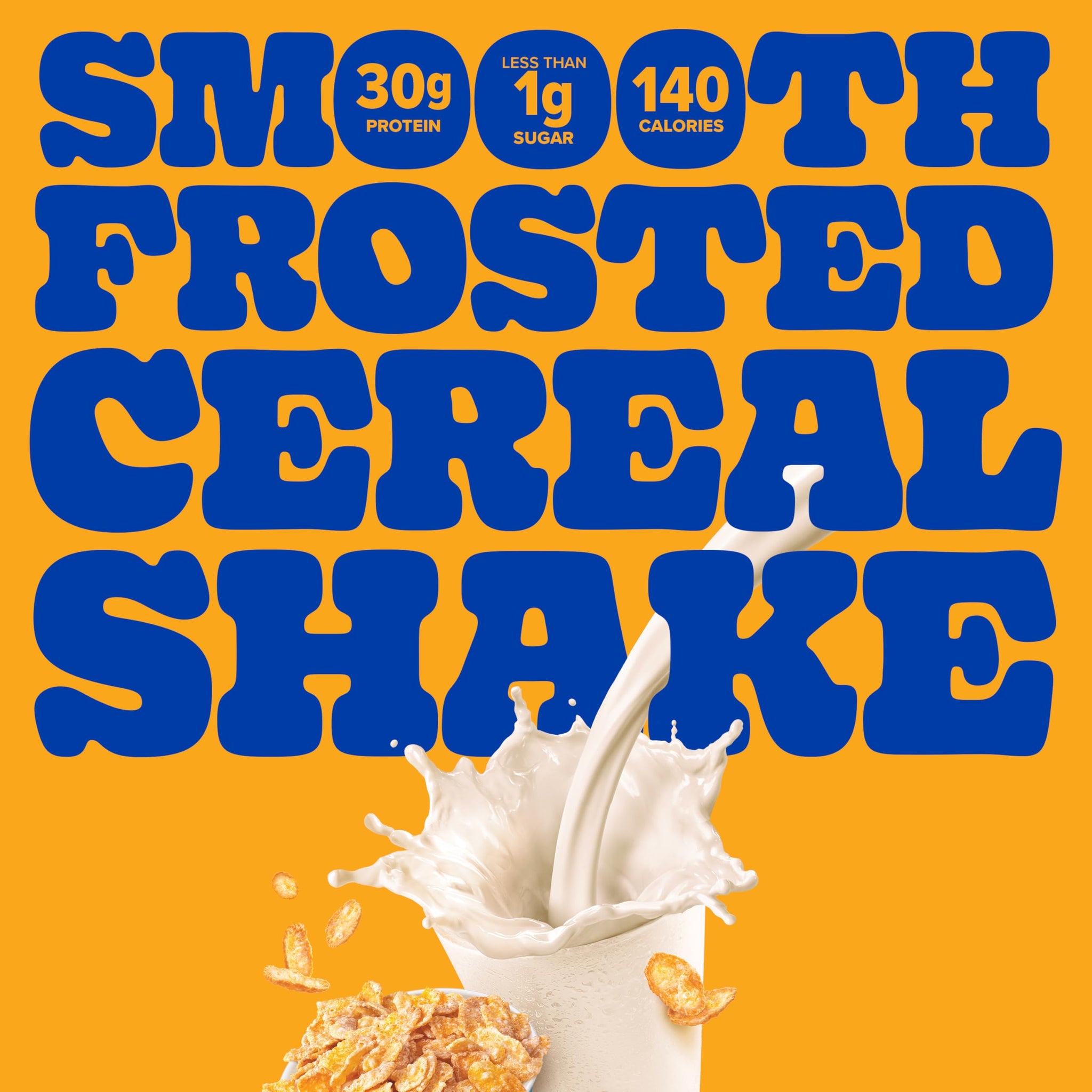 Pure Protein Complete Protein Shake, Frosted Cereal, 30g High Protein Drink, Less than 1g Sugar, 4g Fiber, Ready to Drink, Non GMO, On-the-Go Shakes