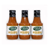 Sticky Fingers Carolina Classic Gold Barbeque Sauce, 18 oz, 3 Pack Bundled with a JFS Recipe Card