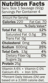 Field Roast Italian Sausage, 12.95 OZ