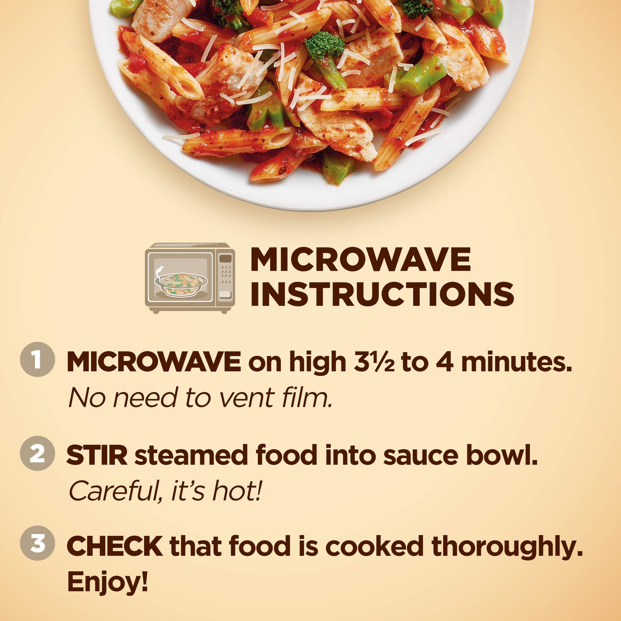 Healthy Choice Cafe Steamers Grilled Chicken Marinara with Parmesan, Convenient Microwave Meal Made With No Preservatives, Frozen Meal, 9.5 OZ Bowl