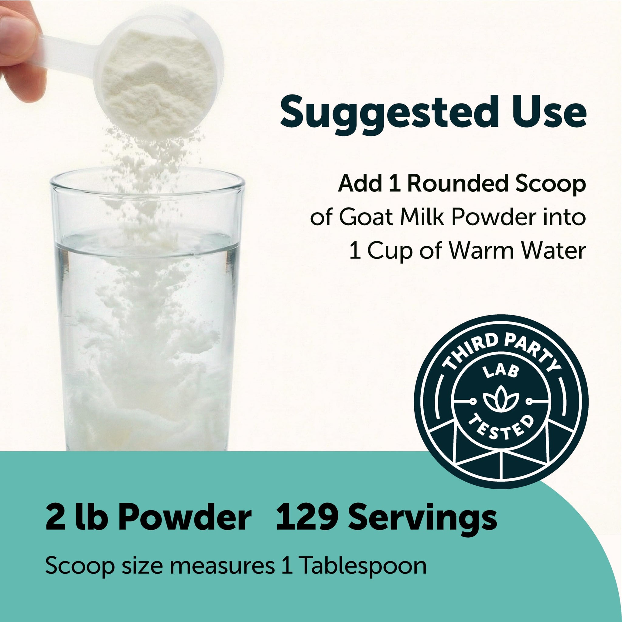Micro Ingredients Goat Milk Powder 2 lb (907 g) | Single Ingredient Powdered Goat Milk | Smooth & Creamy for Coffee, Drinks, & Recipes | Non-GMO, Gluten Free