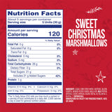 Colombina Sweet Christmas Marshmallows, Soft, Assorted Vanilla Bean Marshmallows, Christmas Trees, Candy Canes, and Santas, 5.1oz (Pack of 1)