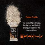 Blackstone 4229 Salt Pepper Garlic (SPG) Seasoning Cooking Chicken, Beef, Fries, Steak, Poultry, Vegetables or Sprinkling On All Foods, All Purpose