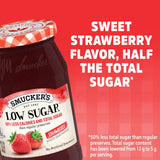 Smucker's Low Sugar Strawberry Reduced Sugar Preserves, 15.5 Ounces