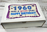 1960 Retro Candy Gift Box, 66th Birthday Gift for Men & Women