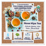 Fermentaholics Rose Hips - 4 oz - USDA Certified Organic Dried Herb - Ideal for Kombucha Secondary Fermentation