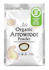 Jiva Organics Organic Arrowroot Flour (Powder) 2 Pound Bag - Raw, Non-GMO, Gluten Free